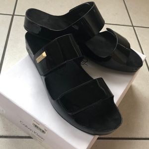 Calvin Klein Myra Patent Sandals